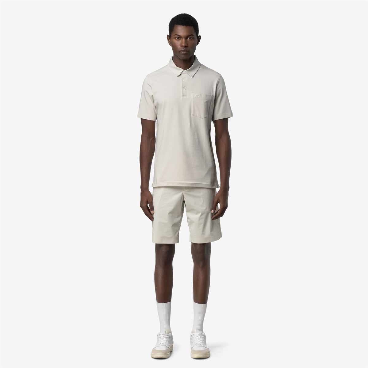 Polo Shirts_Man_VANOINE LIGHT STRETCH JERSEY_Polo_BEIGE LT - Commercial 4
