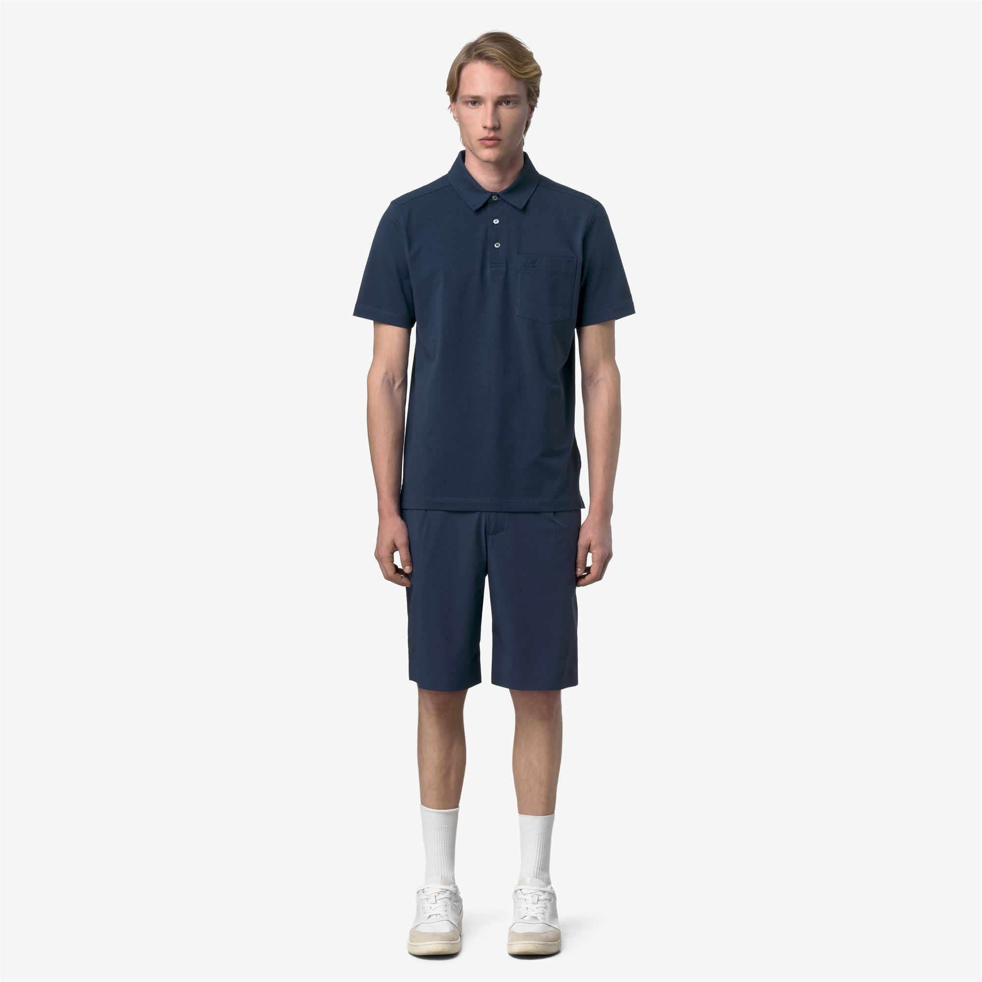 Polo Shirts_Man_VANOINE LIGHT STRETCH JERSEY_Polo_Blue Insignia - Commercial 4