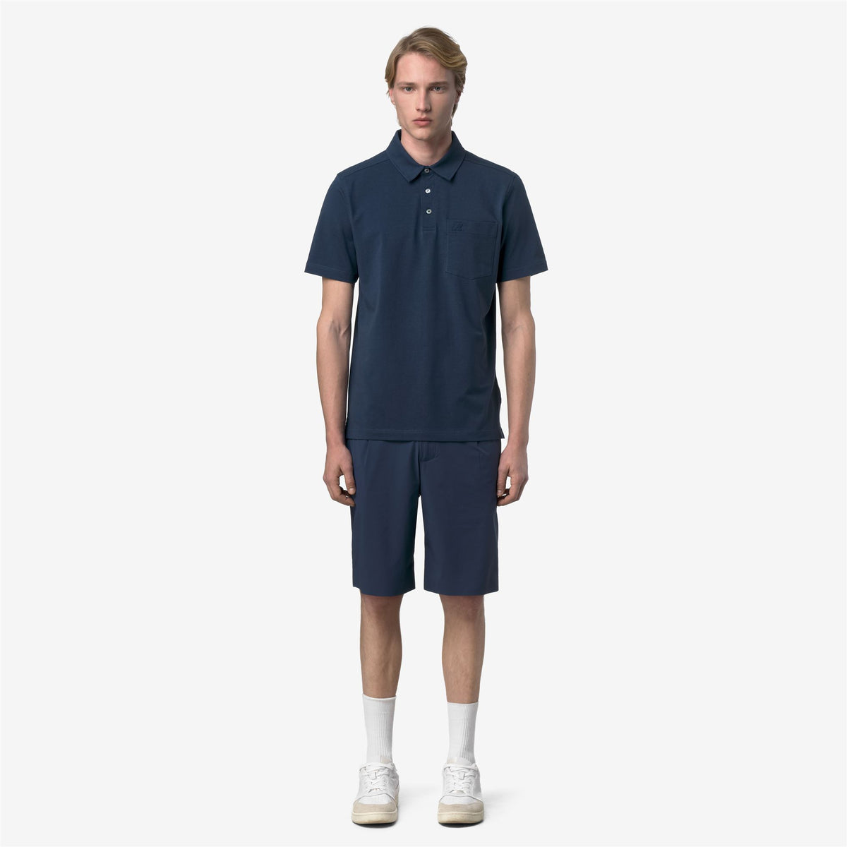 Polo Shirts_Man_VANOINE LIGHT STRETCH JERSEY_Polo_Blue Insignia - Commercial 4