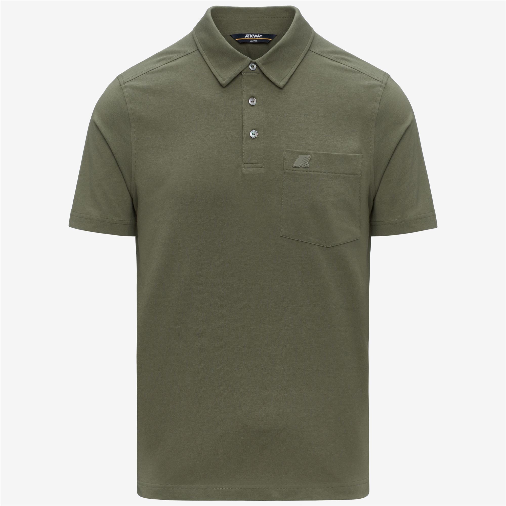 Polo Shirts_Man_VANOINE LIGHT STRETCH JERSEY_Polo_Green Lichen - Commercial 1