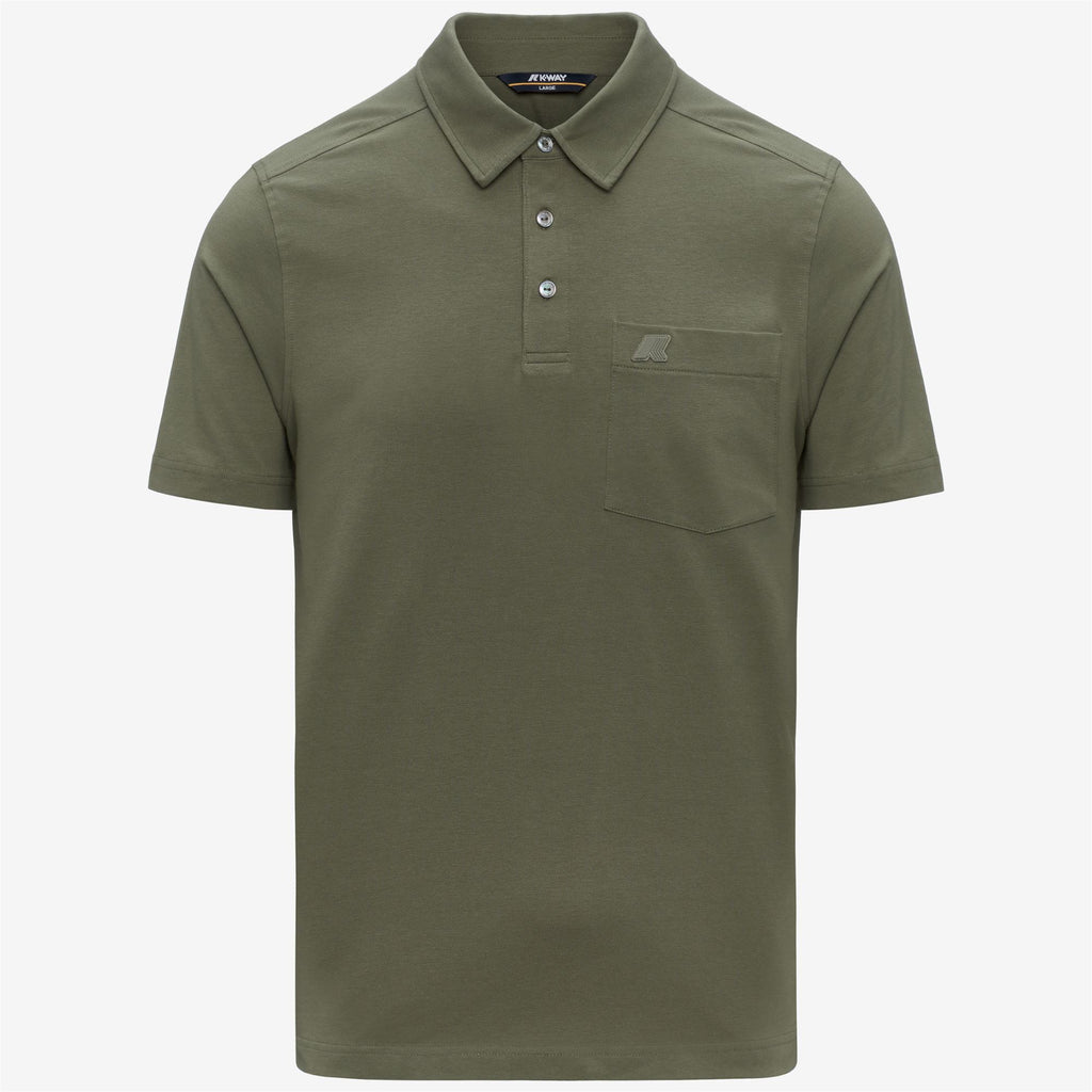 Polo Shirts_Man_VANOINE LIGHT STRETCH JERSEY_Polo_Green Lichen - Commercial 1