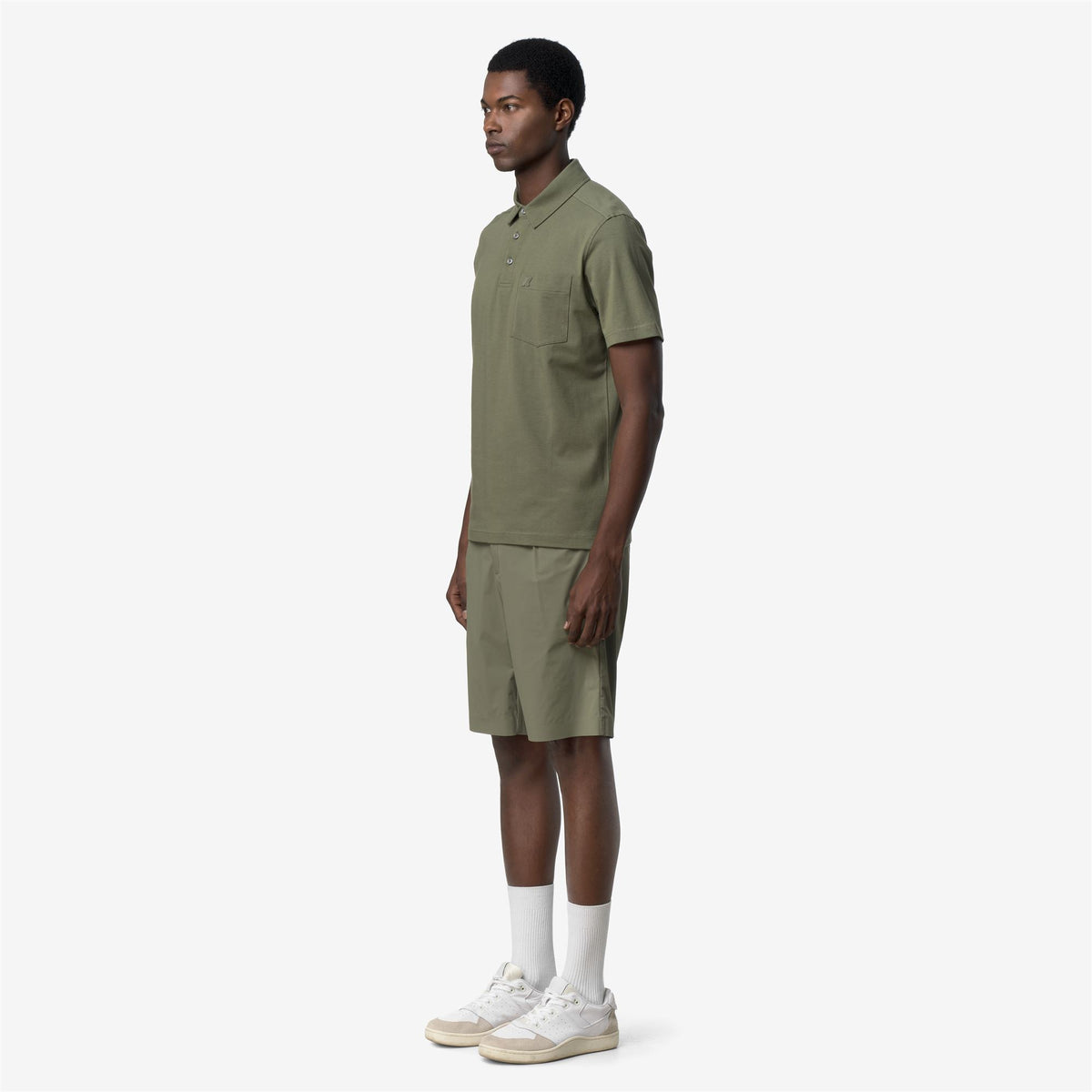 Polo Shirts_Man_VANOINE LIGHT STRETCH JERSEY_Polo_Green Lichen - Commercial 5