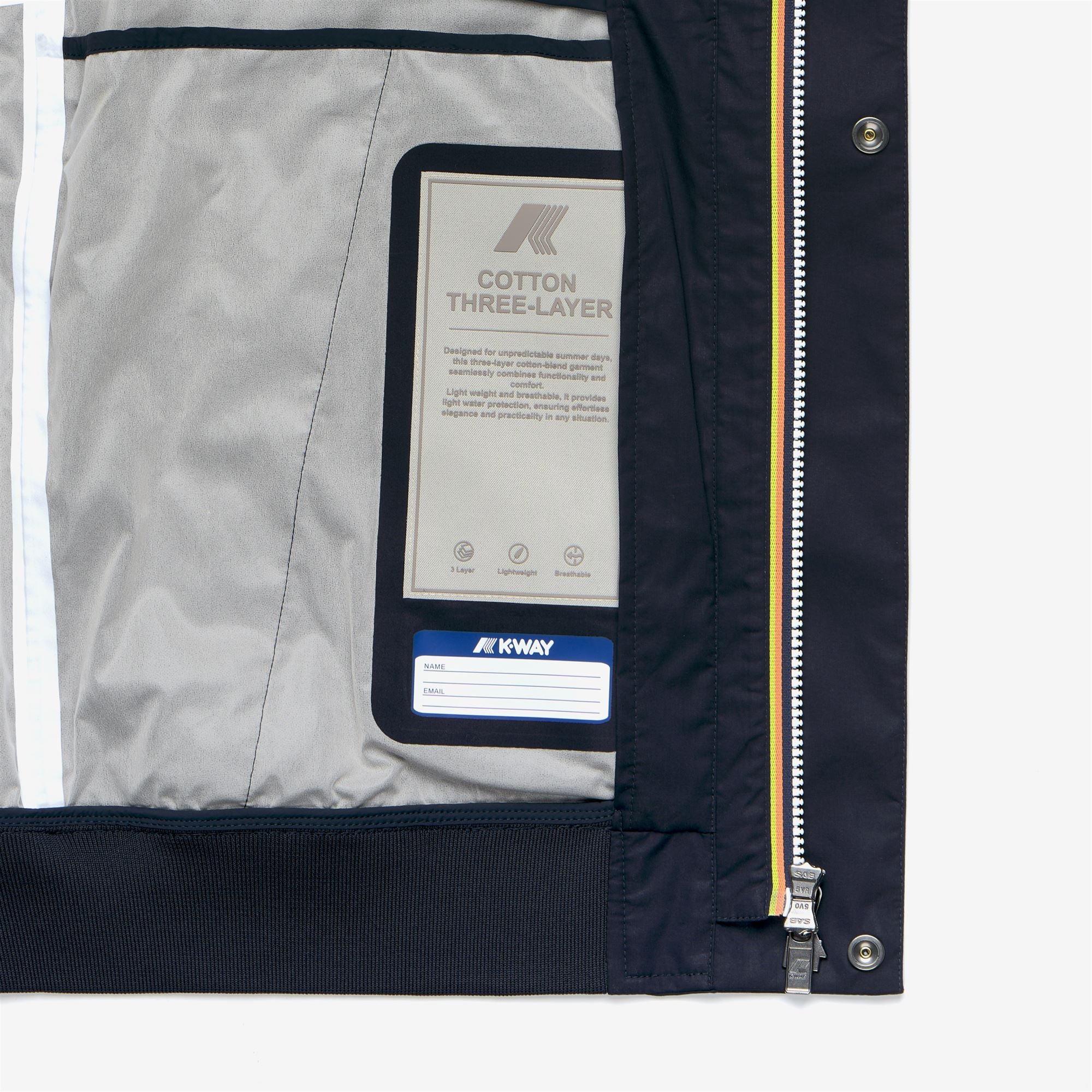 Jackets_Man_ARSENE COTTON 3LAYERS_Short_Blue Depth - Commercial 2
