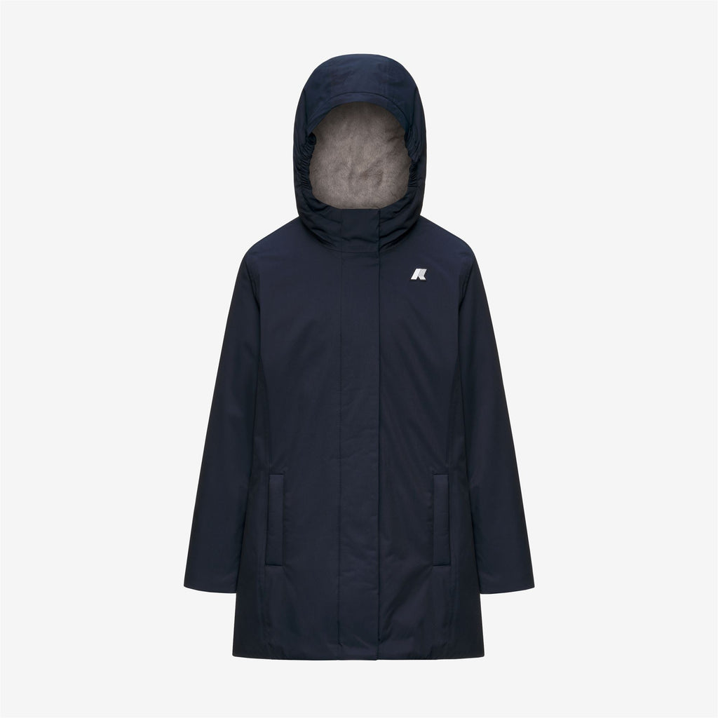 Jackets_GIRL_P. DENISE TWILL SOFT BEAVER_Mid_Blue D-Grey W - Commercial 1
