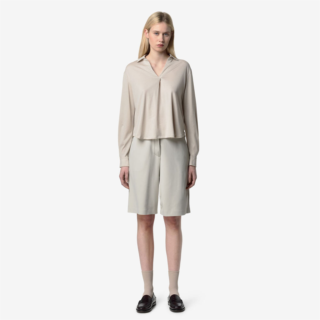 Shirts_Woman_GRENERIE COTTON SILK_Classic_BEIGE LT - Commercial 4