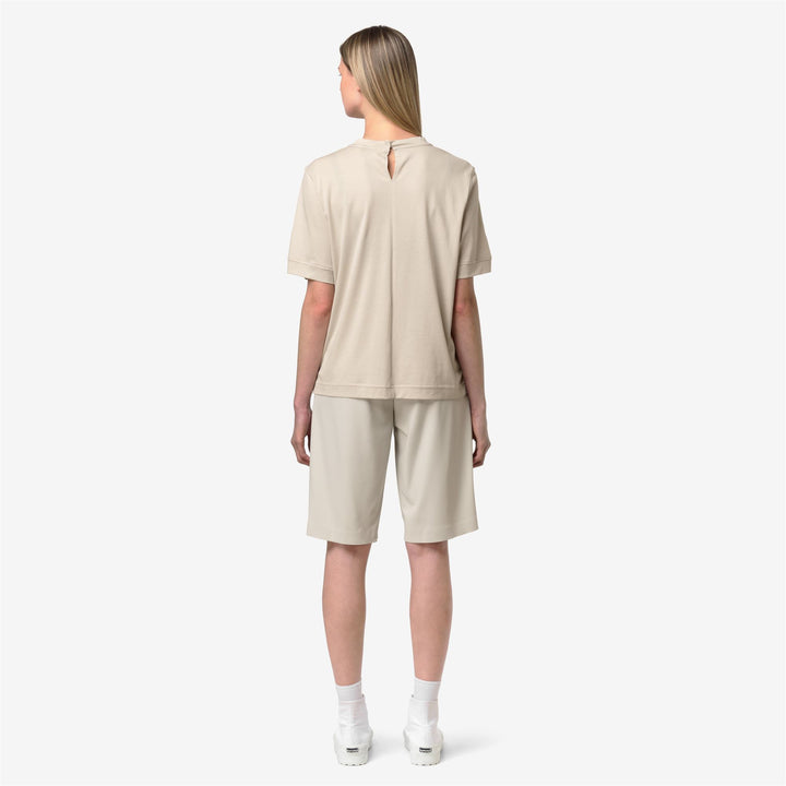GABILLOU COTTON SILK - T-ShirtsTop - T-Shirt - Donna - BEIGE LT 5