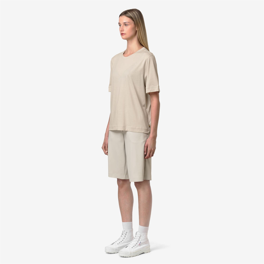 GABILLOU COTTON SILK - T-ShirtsTop - T-Shirt - Donna - BEIGE LT main