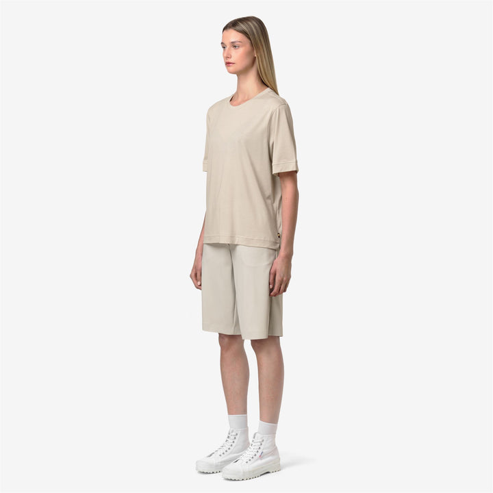 GABILLOU COTTON SILK - T-ShirtsTop - T-Shirt - Donna - BEIGE LT 4