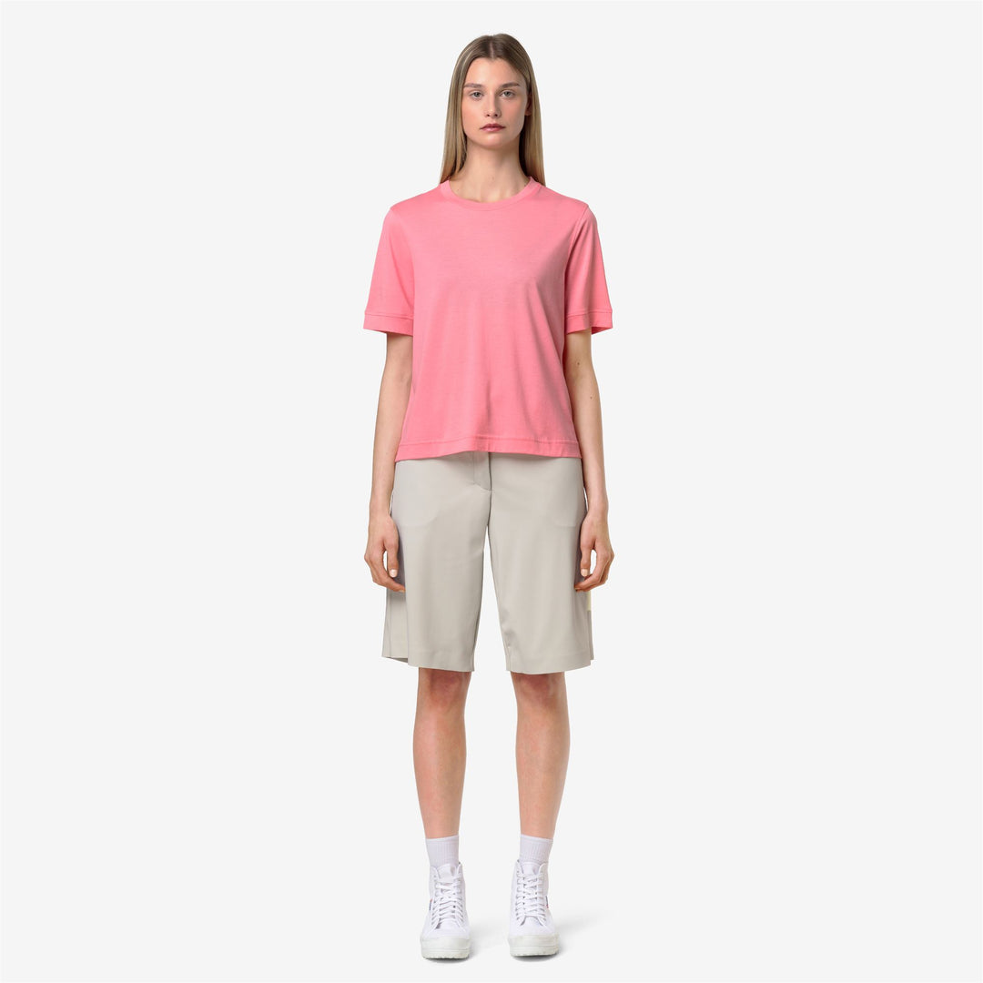 GABILLOU COTTON SILK - T-ShirtsTop - T-Shirt - Woman - PINK GERANIUM main