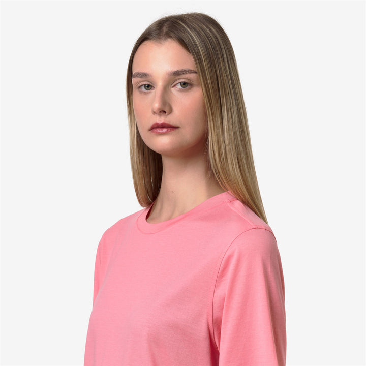 GABILLOU COTTON SILK - T-ShirtsTop - T-Shirt - Woman - PINK GERANIUM 2