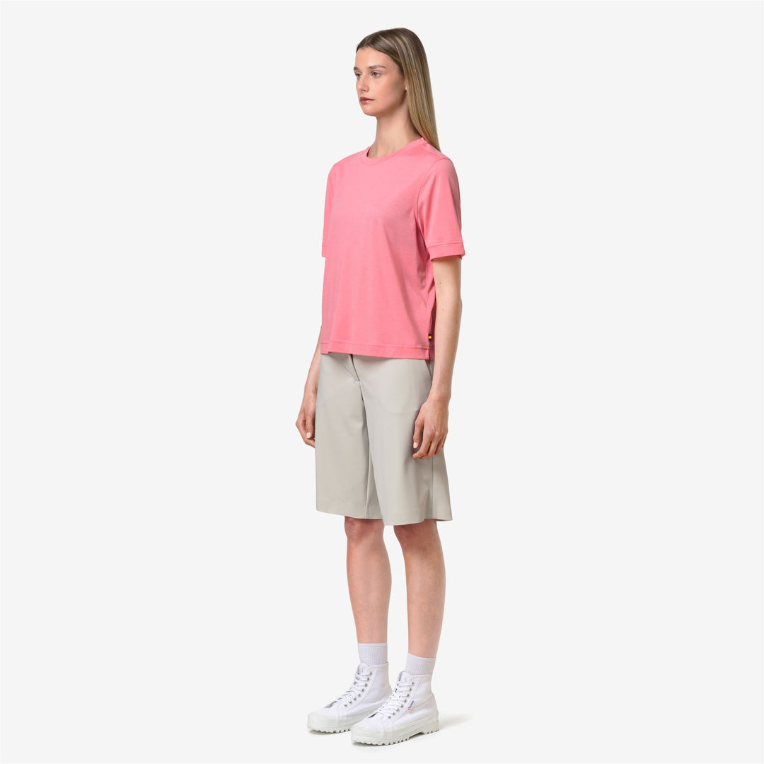 GABILLOU COTTON SILK - T-ShirtsTop - T-Shirt - Woman - PINK GERANIUM main