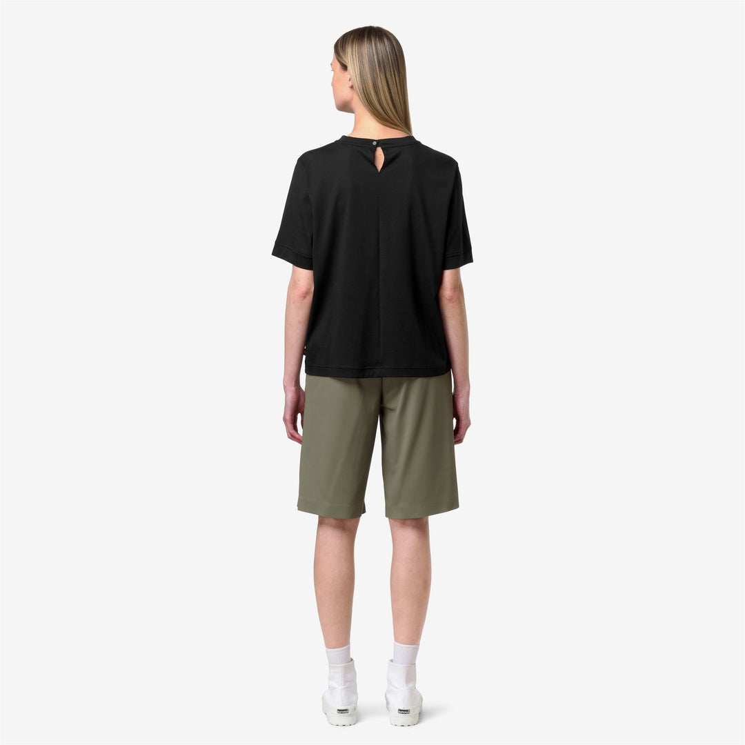 GABILLOU COTTON SILK - T-ShirtsTop - T-Shirt - Woman - BLACK PURE main