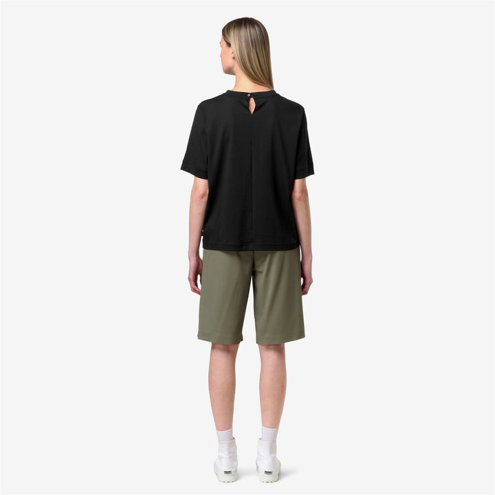 GABILLOU COTTON SILK - T-ShirtsTop - T-Shirt - Woman - BLACK PURE 5