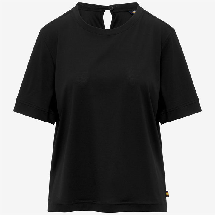 GABILLOU COTTON SILK - T-ShirtsTop - T-Shirt - Woman - BLACK PURE 1
