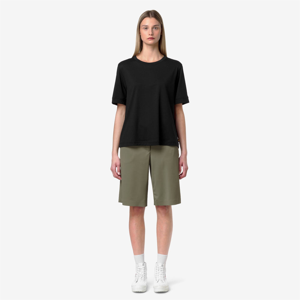 GABILLOU COTTON SILK - T-ShirtsTop - T-Shirt - Woman - BLACK PURE 02