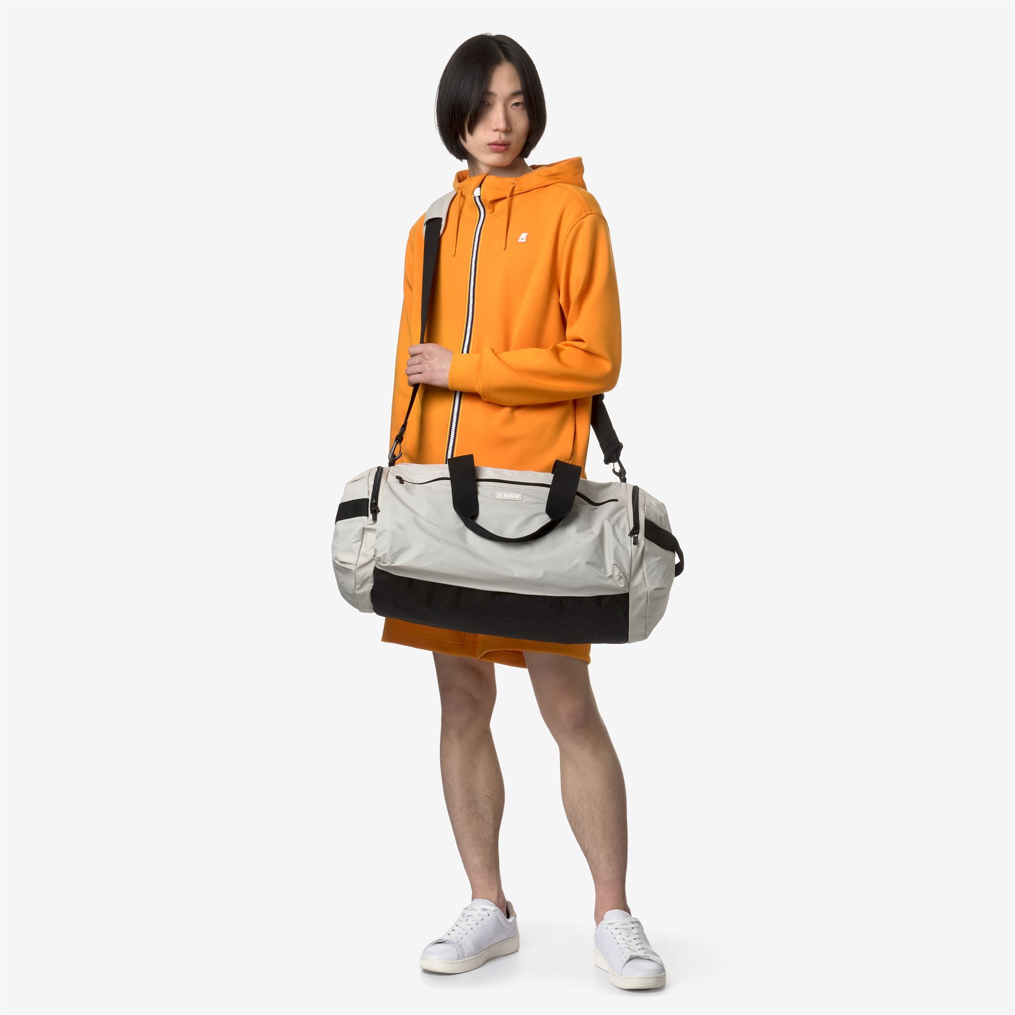 week-end ダッフルバッグ MAREVILLE Mサイズ ☆ K-WAY Bags Unisex MAREVILLE M Duffle BEIGE LT