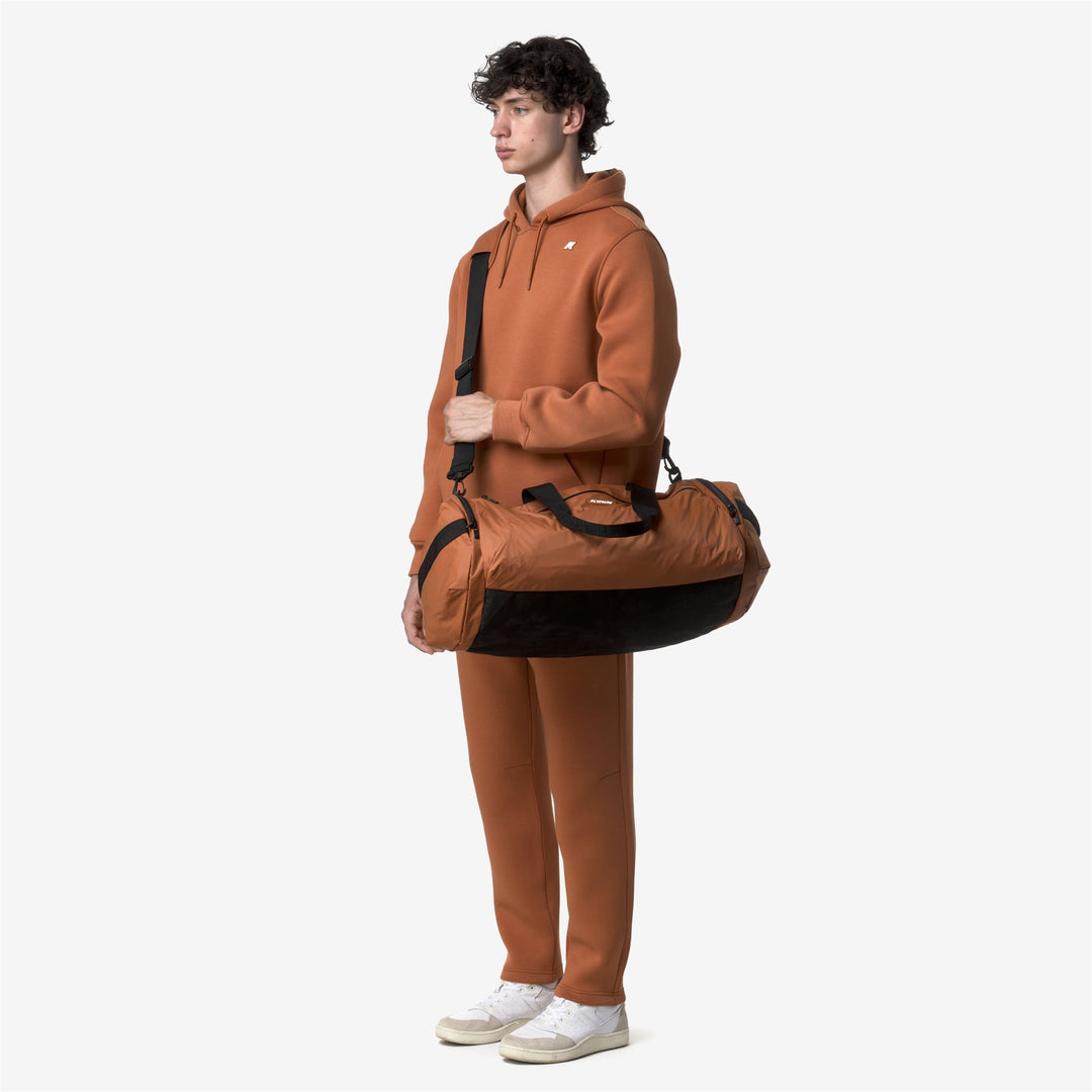 Orange Unisex Lightweight Travel Duffle Bag with Waterproof Features main