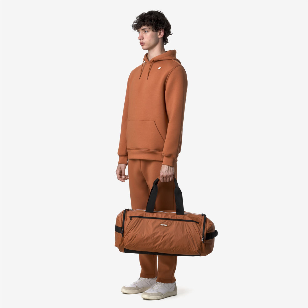 Orange Unisex Lightweight Travel Duffle Bag with Waterproof Features main