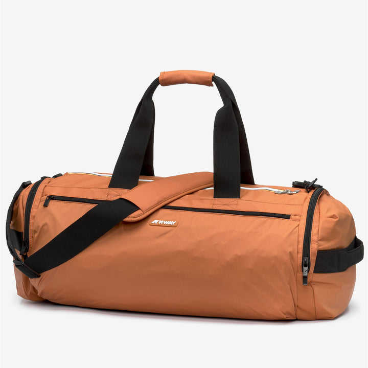 Orange Unisex Lightweight Travel Duffle Bag with Waterproof Features 2