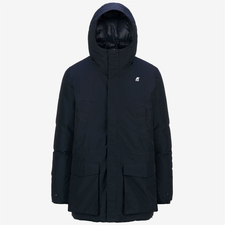 Blue Depth Men's Insulated Mid-Length Winter Parka 1