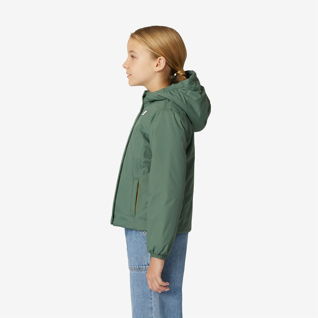 Jackets_Girl_P. LILY MICRO RIPSTOP MARMOTTA_Short_Green Laurel - Blue Depth - Commercial 5