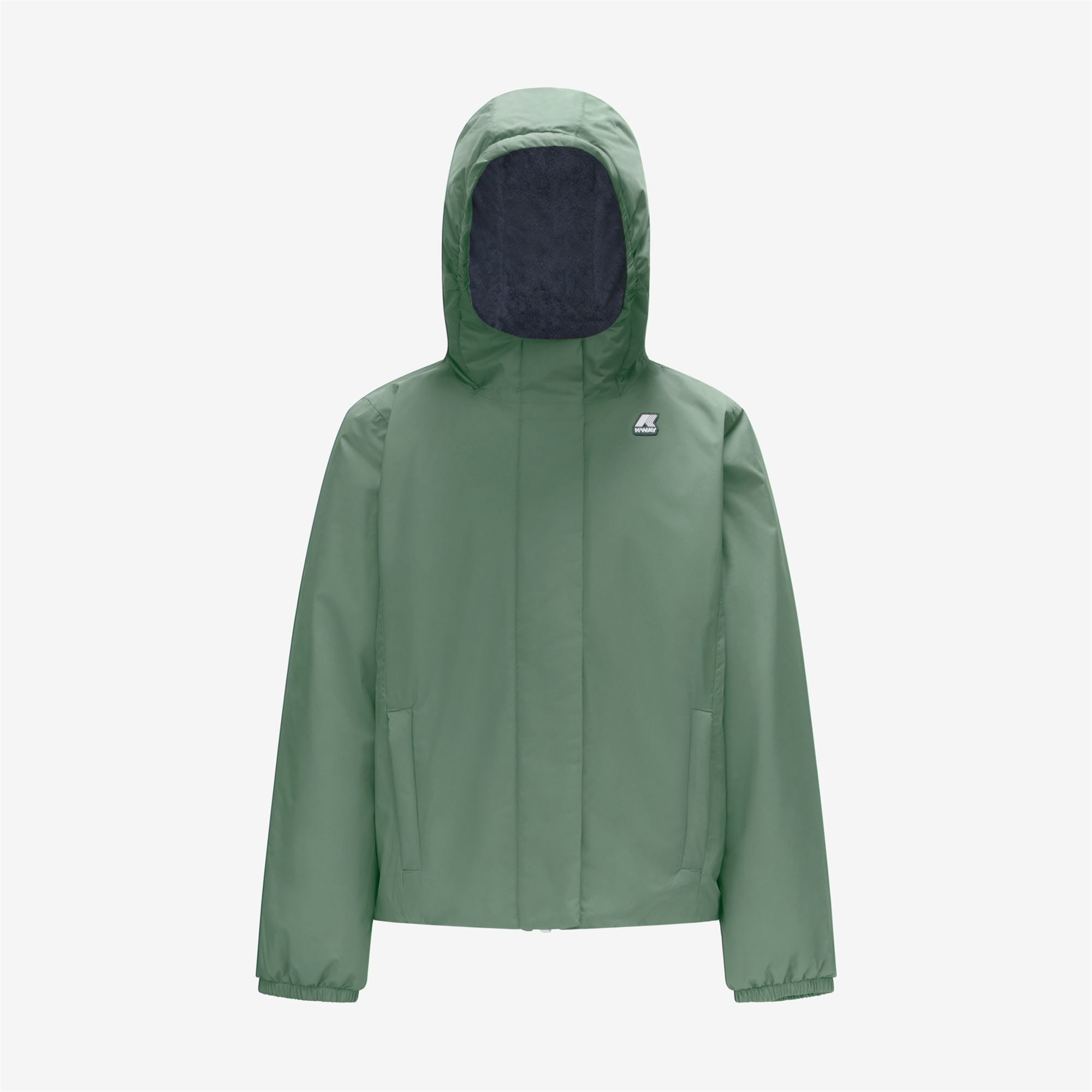 Jackets_Girl_P. LILY MICRO RIPSTOP MARMOTTA_Short_Green Laurel - Blue Depth - Commercial 1