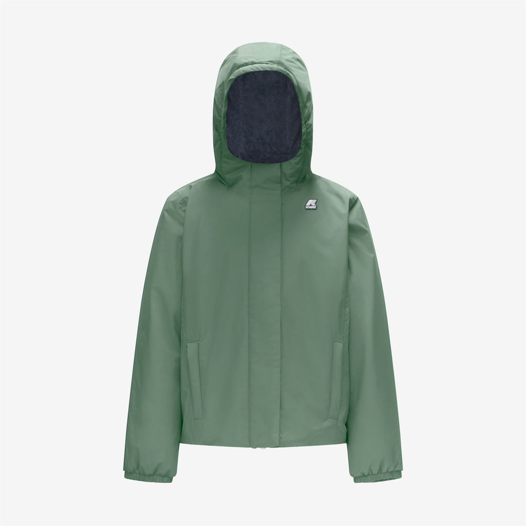 Jackets_Girl_P. LILY MICRO RIPSTOP MARMOTTA_Short_Green Laurel - Blue Depth - Commercial 1