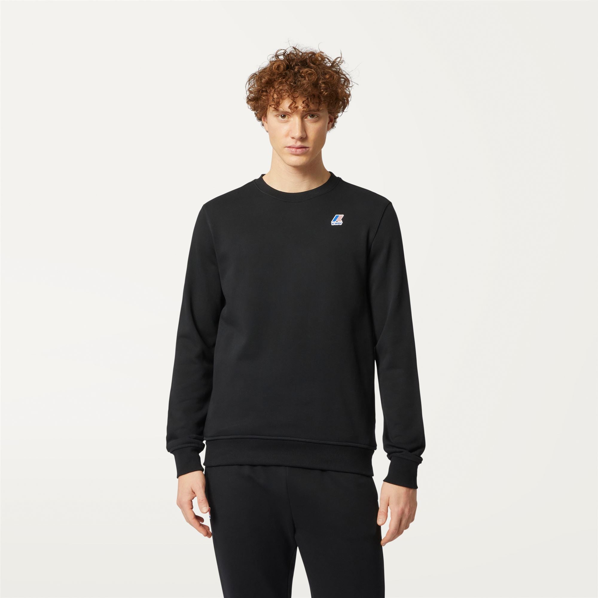 Fleece_UNISEX_LE VRAI AUGUSTE POLY COTTON_Jumper_Black Pure - Commercial 4