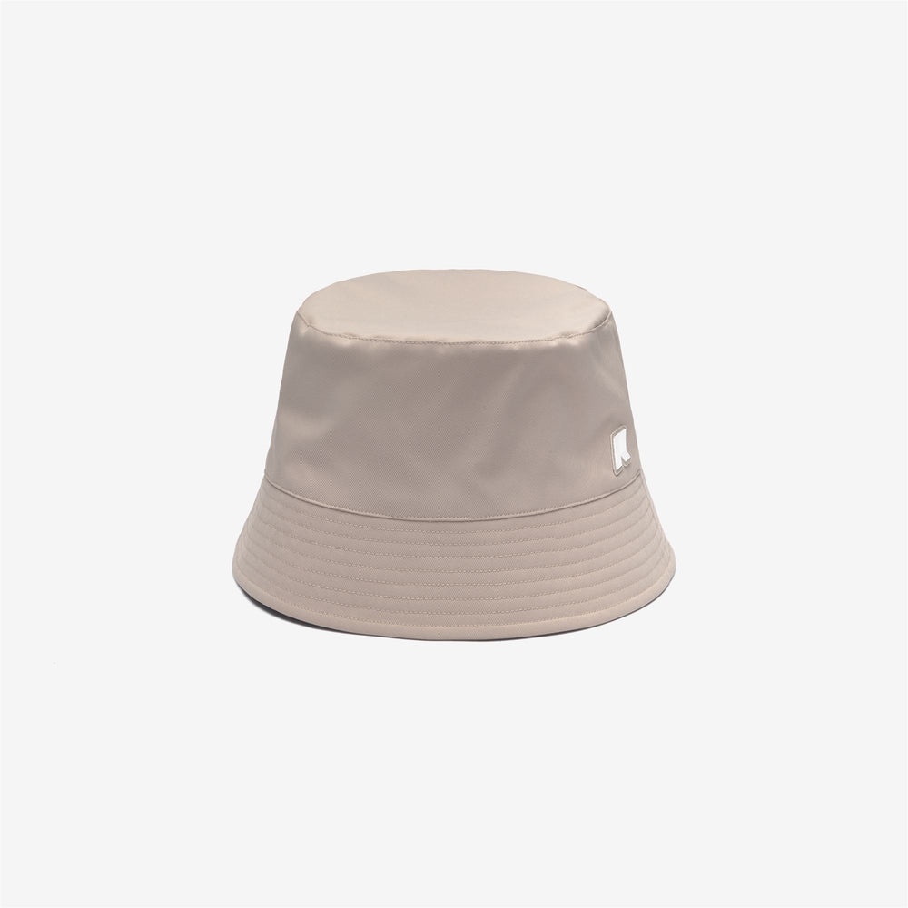 Beige Unisex Winter Bucket Hat with Padding 02