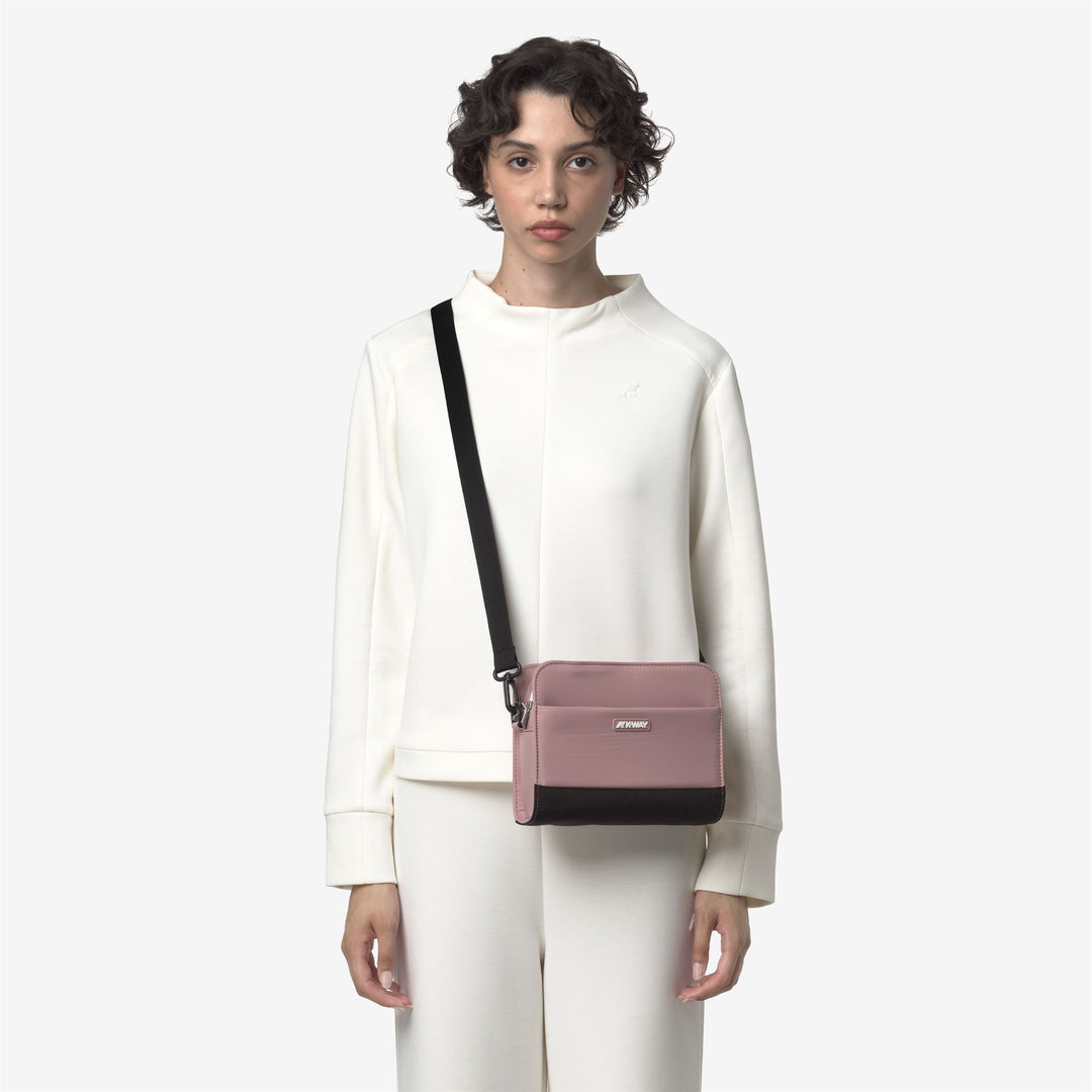 Borsa a marsupio impermeabile da donna marrone con tracolla staccabile main