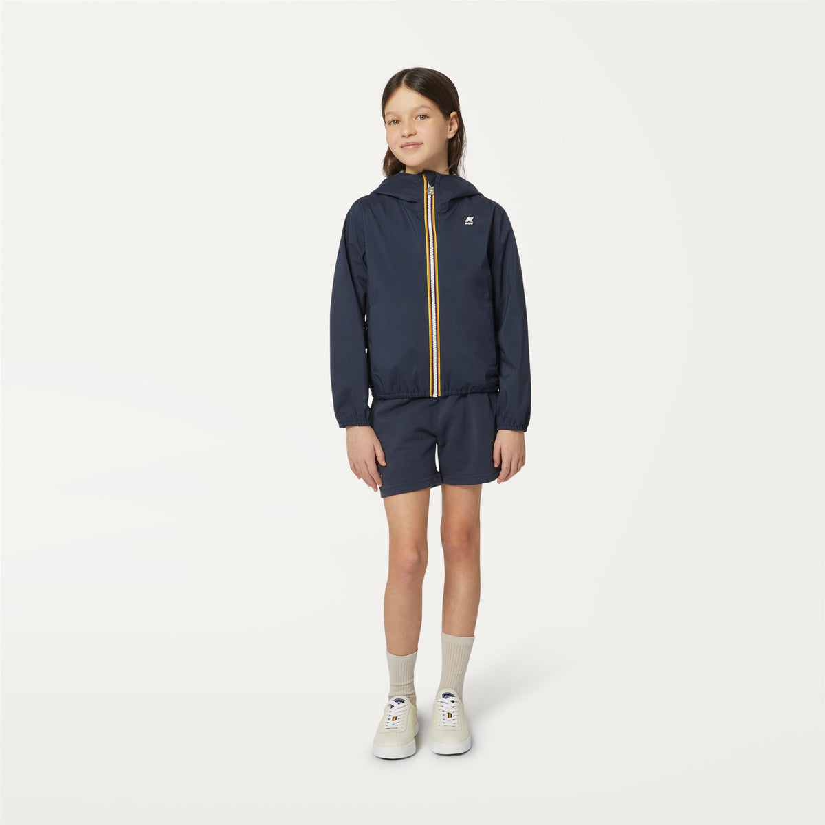 Jackets_Girl_P. LILY STRETCH POLY JERSEY_Short_Blue Depth - Commercial 4