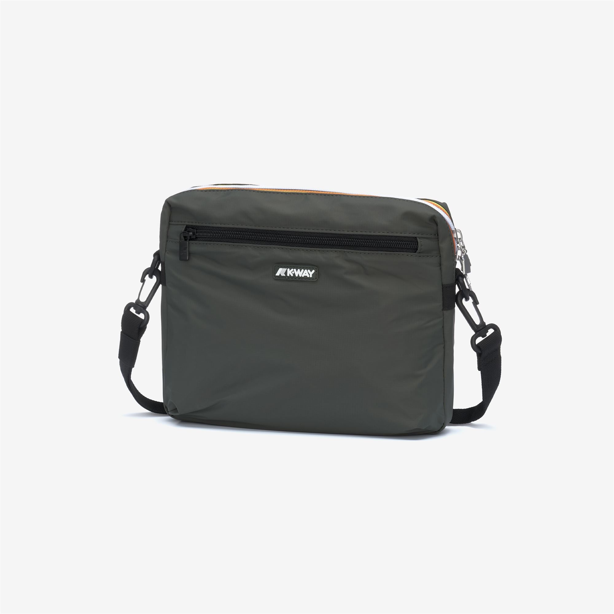 Bags_UNISEX_MOIRE_Pouch Bag_GREEN BLACKISH - Commercial 2