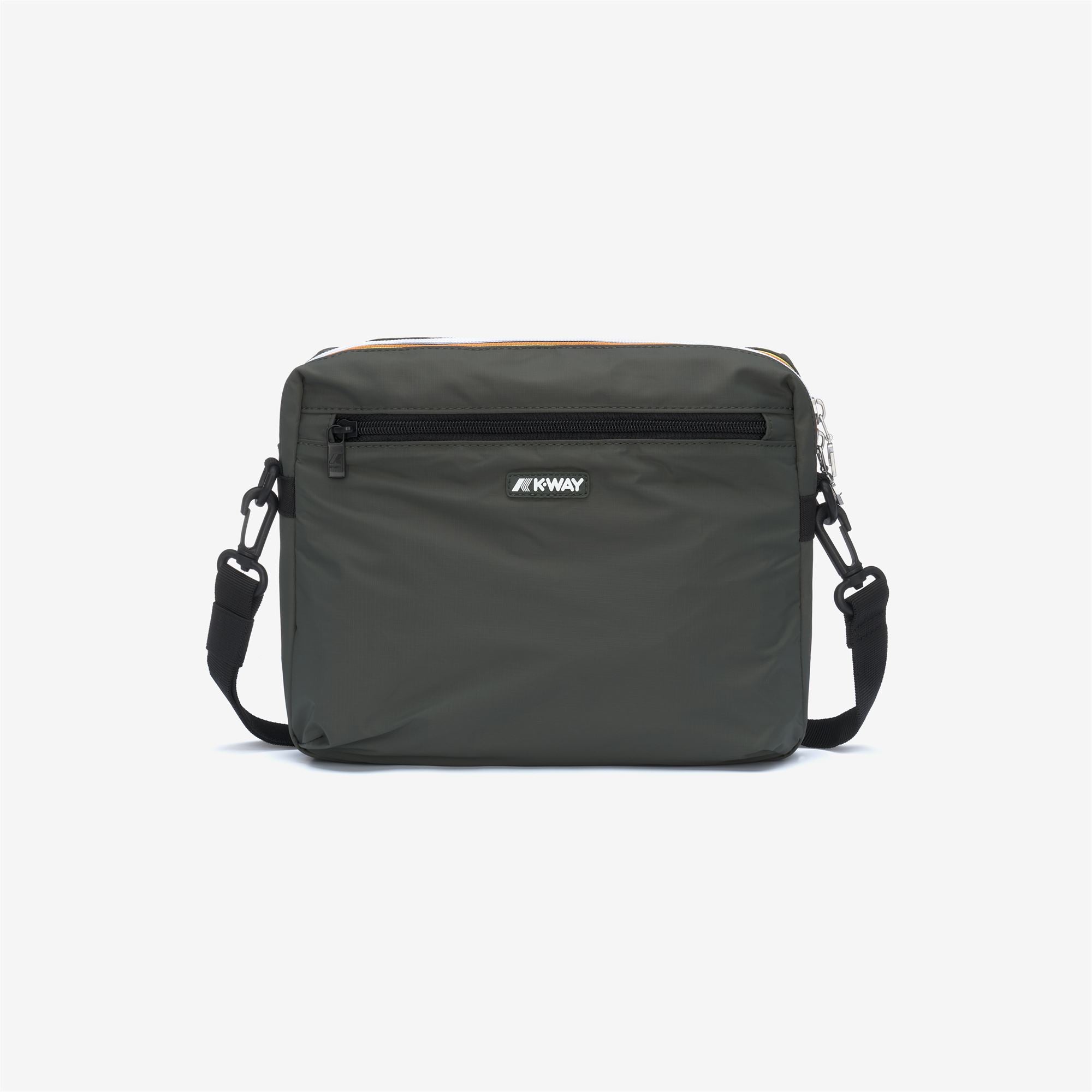 Bags_UNISEX_MOIRE_Pouch Bag_GREEN BLACKISH - Commercial 1