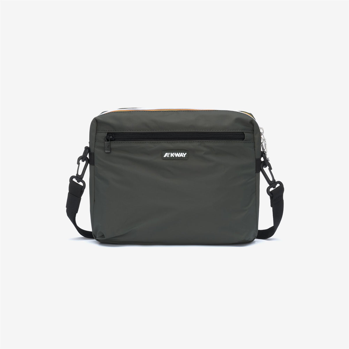 Bags_UNISEX_MOIRE_Pouch Bag_GREEN BLACKISH - Commercial 1