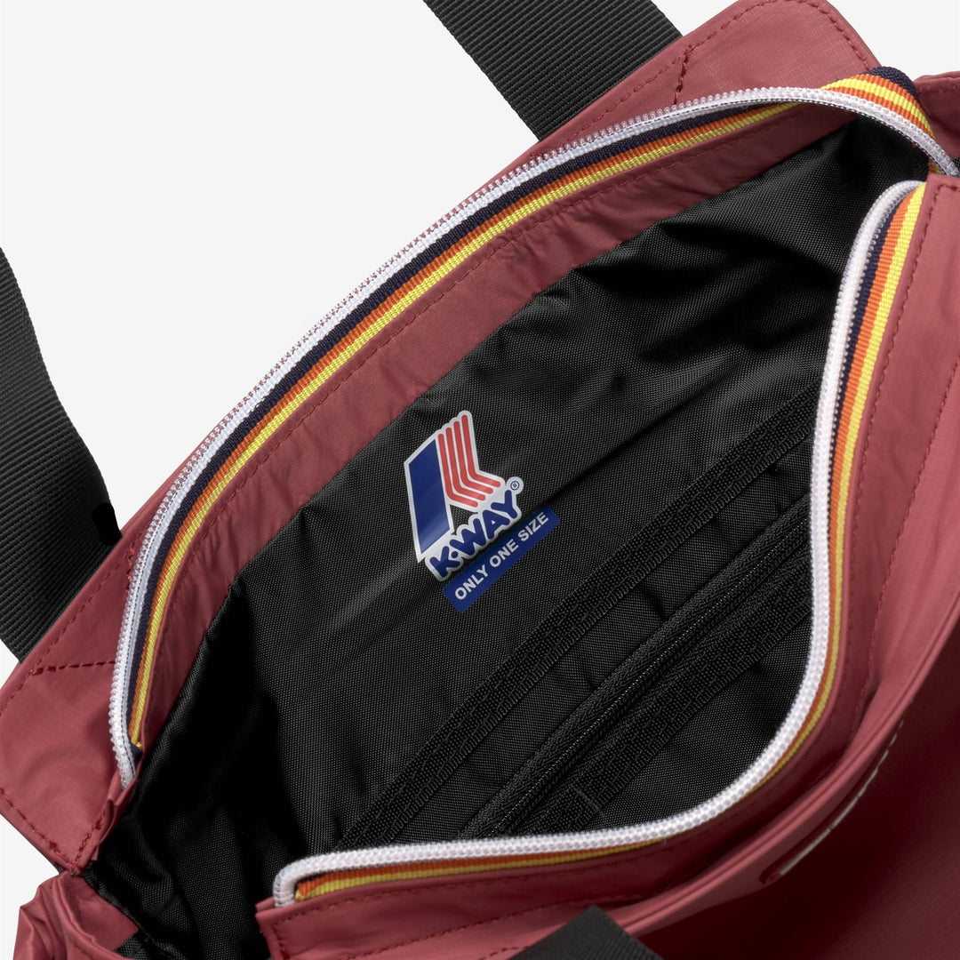 Bolso Tote Urbano Rojo Marrón para Mujer con Características Impermeables main