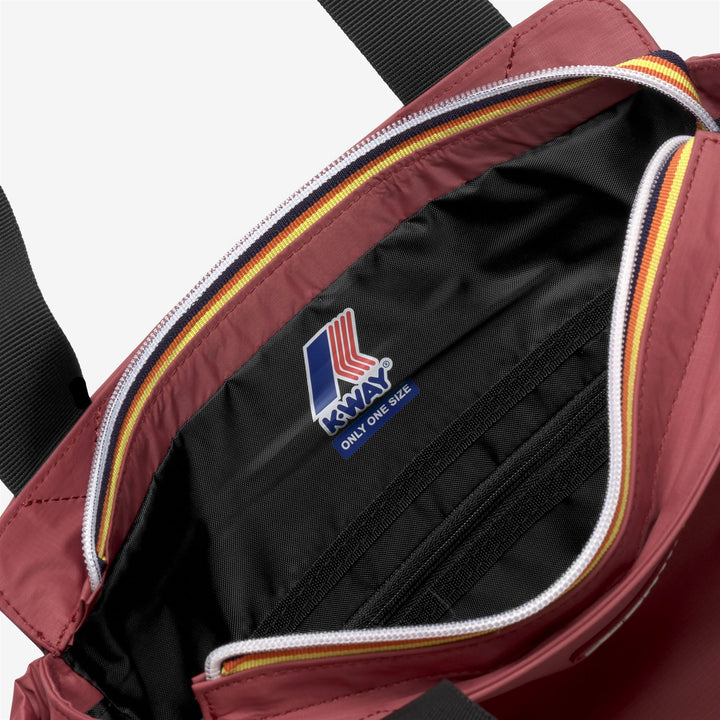 Bolso Tote Urbano Rojo Marrón para Mujer con Características Impermeables 3