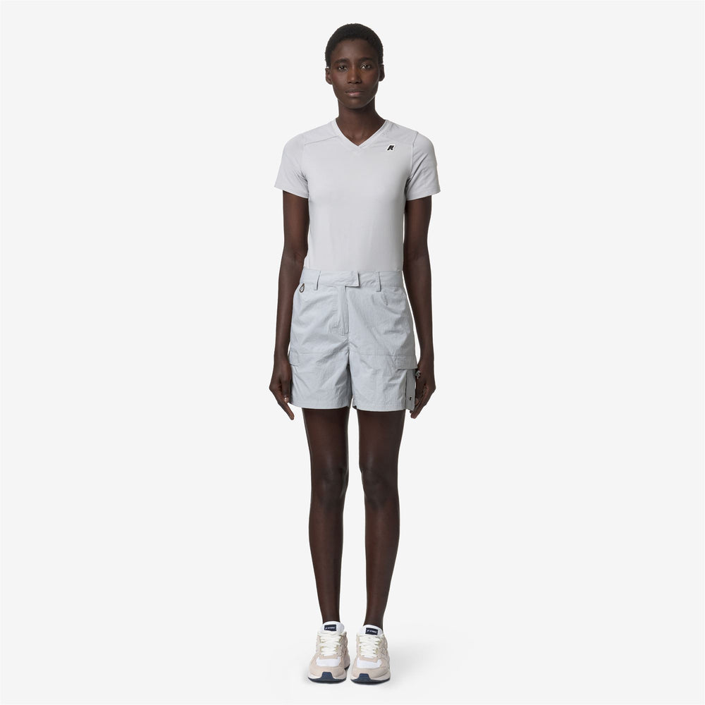 Blue Grey Women's Cargo Outdoor Shorts for Mountain Activities 02