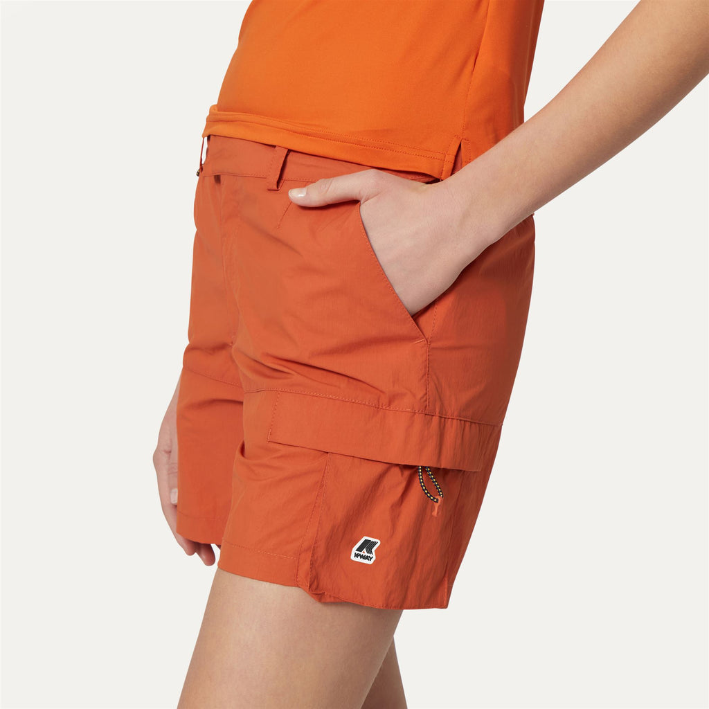 Shorts_Woman_ARGALPS_Cargo_ORANGE COPPER - Commercial 7