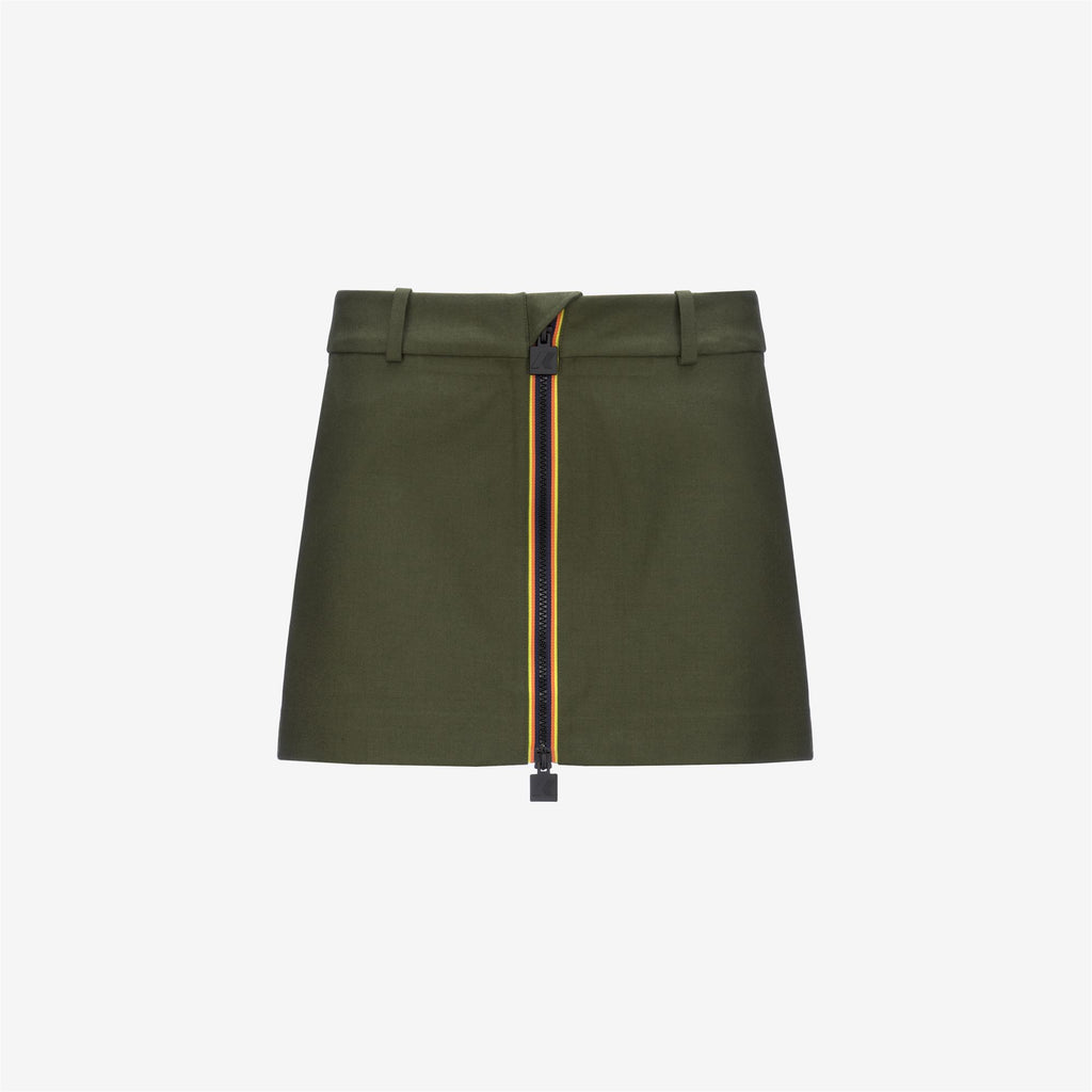 Skirts_WOMAN_MINIKI TECH WOOL 3L SOLID_Short_Green Winter - Black Ash - Commercial 1