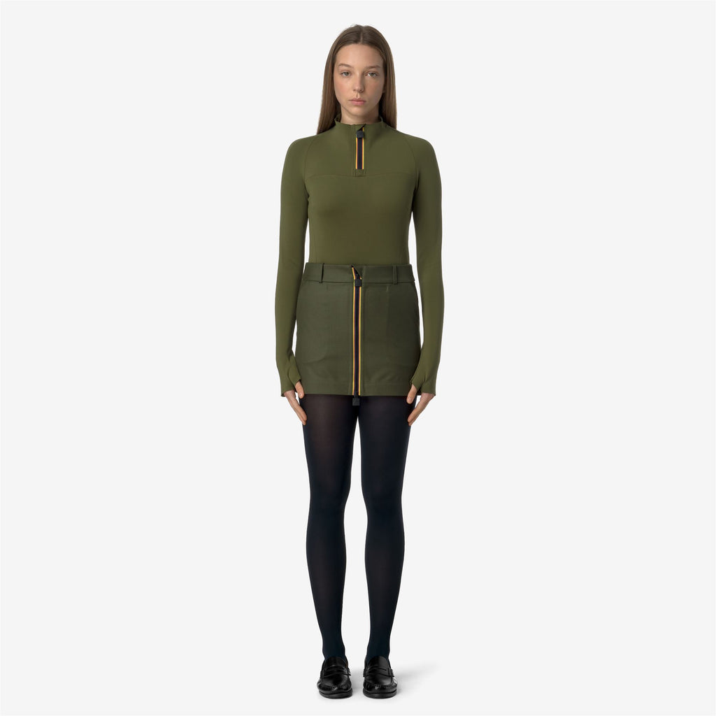 Skirts_WOMAN_MINIKI TECH WOOL 3L SOLID_Short_Green Winter - Black Ash - Commercial 4