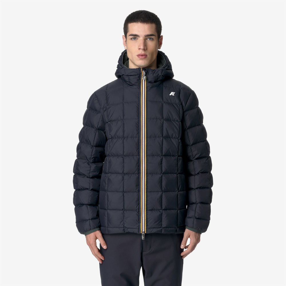 Blackish Green Men's Reversible Down Insulated Winter Jacket 02