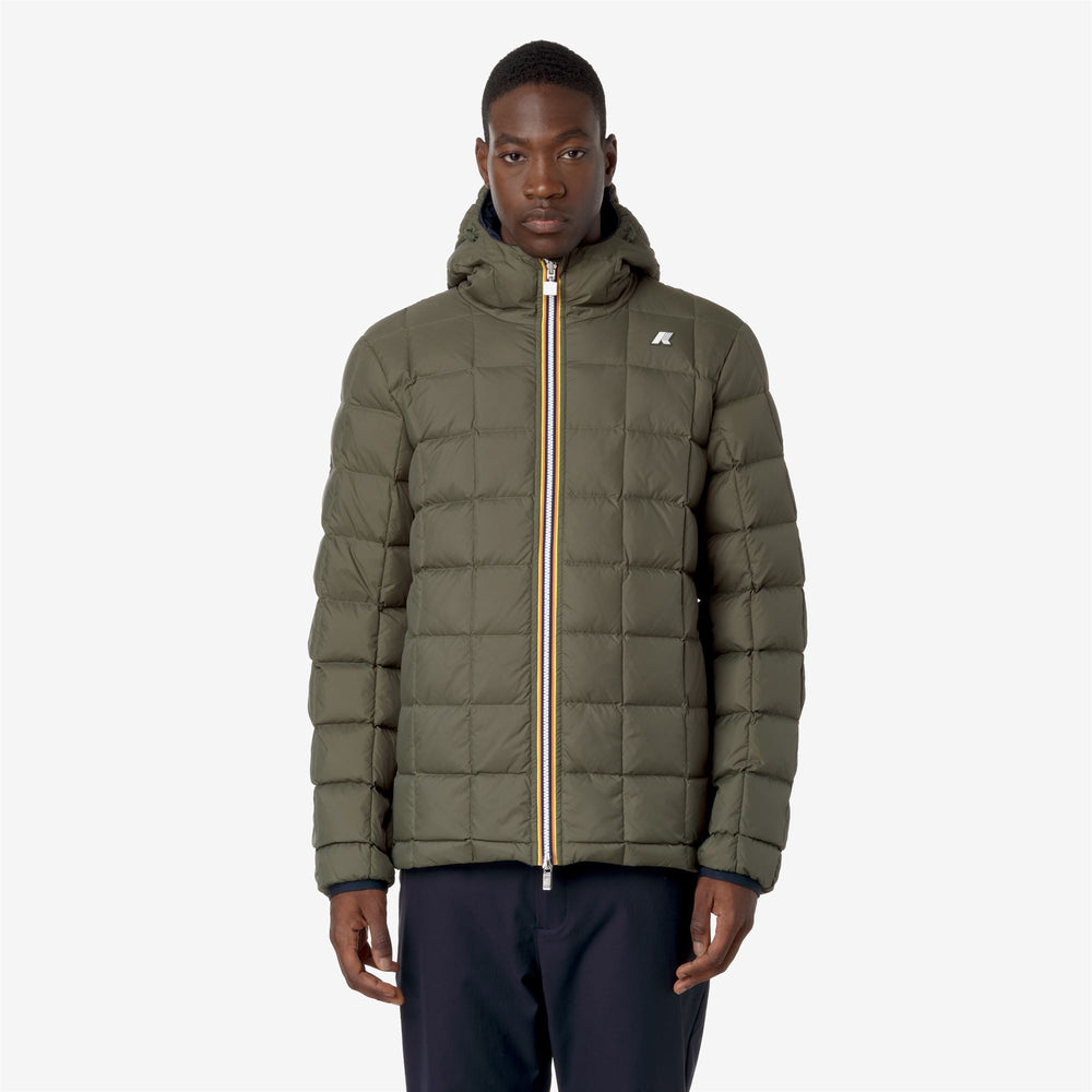 Blue Green Men's Reversible Down Insulated Winter Jacket 02