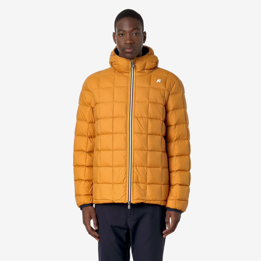 Blue Yellow Men's Reversible Cold Weather Short Jacket 02