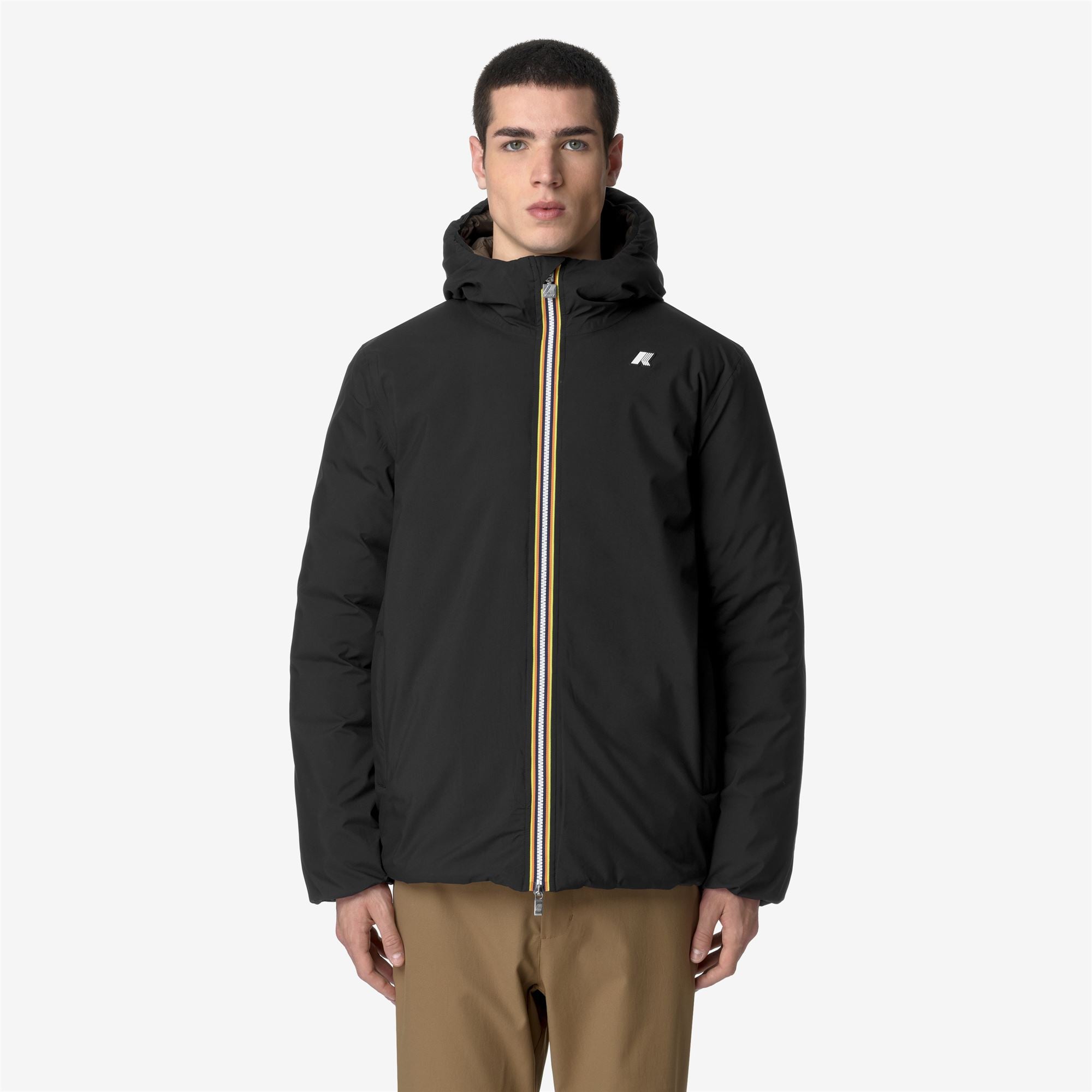 Jackets_MAN_JACK ST THERMO DOUBLE_Short_Black P-Brown G - Commercial 4