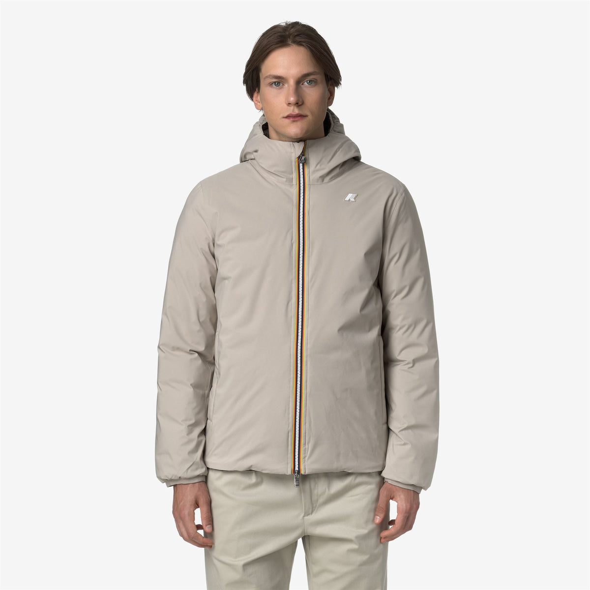 Jackets_MAN_JACK ST THERMO DOUBLE_Short_Beige Cashmere - Black Olive - Commercial 4