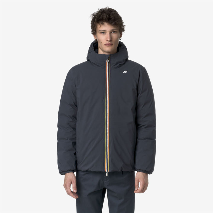 Chaqueta de invierno aislante reversible para hombre en azul Airforce 4