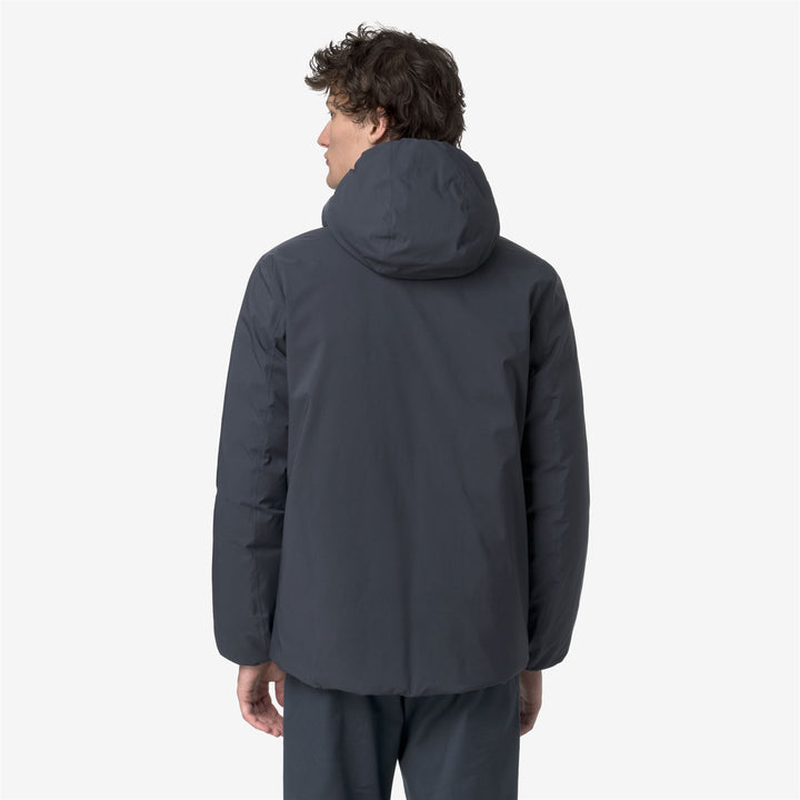 Chaqueta de invierno aislante reversible para hombre en azul Airforce 6