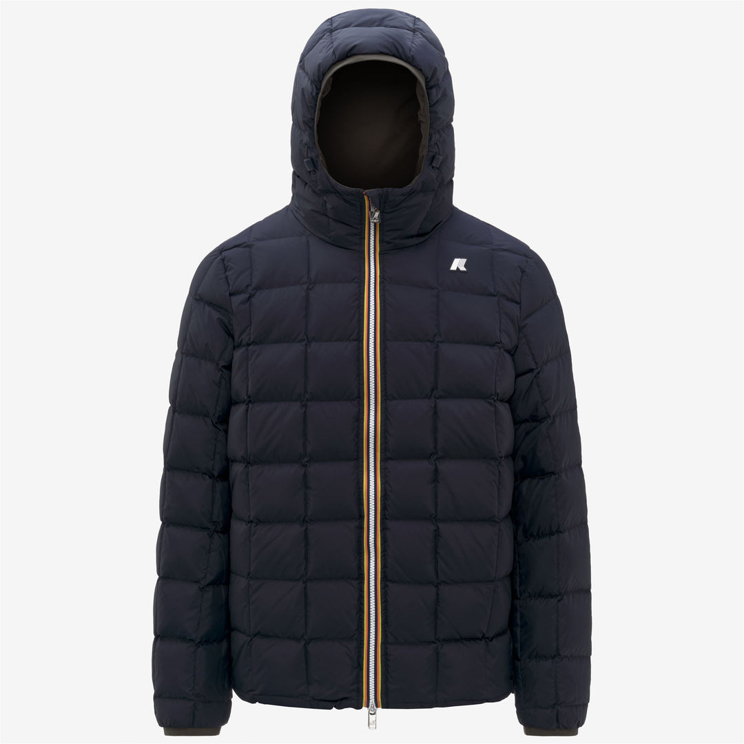 Chaqueta de invierno reversible con aislamiento de plumón para hombre, color oliva negro main