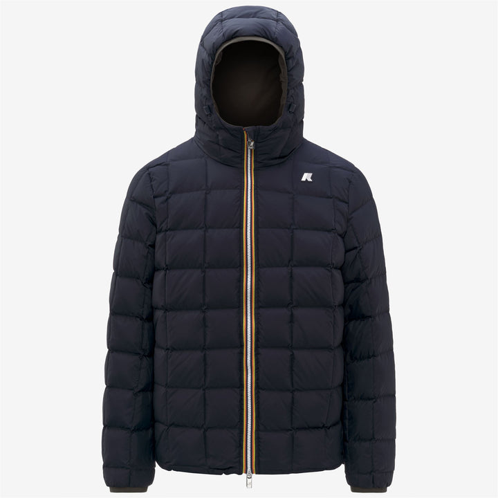 Chaqueta de invierno reversible con aislamiento de plumón para hombre, color oliva negro 2