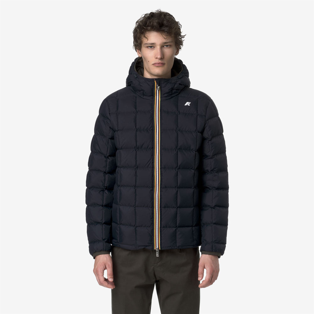 Black olive Men's Reversible Down Insulated Winter Jacket 02